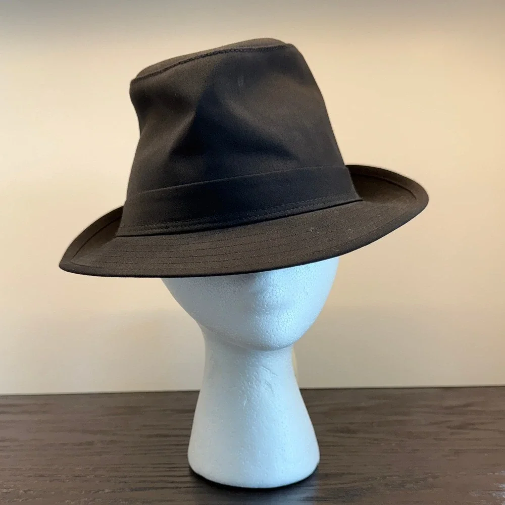 Stetson Ginsburgh Fedora Hat Mens Small Black Water Repellent Protector 241237/1